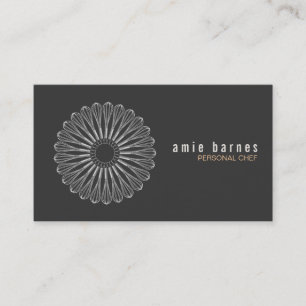 Visita Tarjeta de presentación negra con el logotipo de W