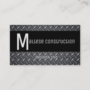 Visita Tarjeta de presentación negra y Metalizado 3