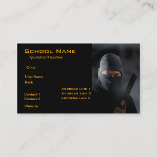 Visita Tarjeta de presentación Ninja