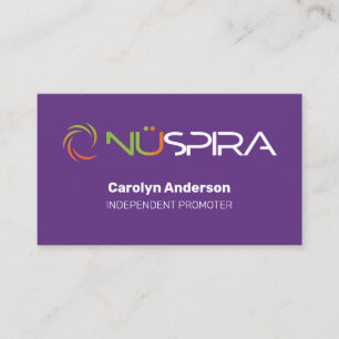 Visita Tarjeta de presentación NuSpira Purple