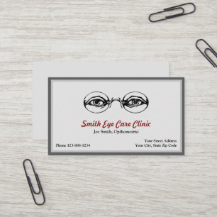 Visita Tarjeta de presentación Optometrist