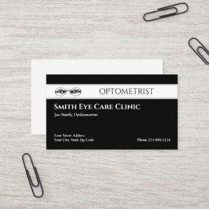 Visita Tarjeta de presentación Optometrist
