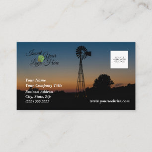 Visita Tarjeta de presentación Ozark Windmill Sunset