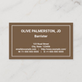 Visita Tarjeta de presentación para abogado profesional h