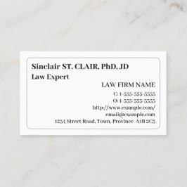 Visita Tarjeta de presentación para abogados nostálgicos 