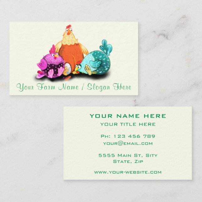 Visita Tarjeta de presentación para agricultores de diver (Anverso / Reverso)