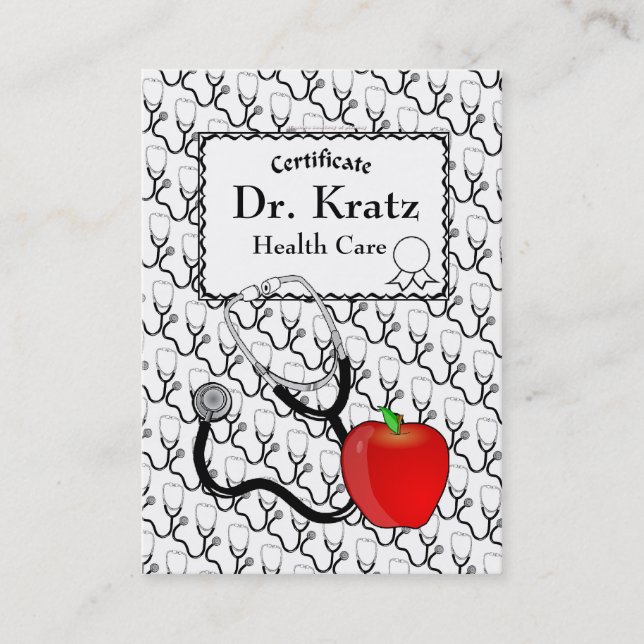 Visita Tarjeta de presentación para atención médica médic (Anverso)