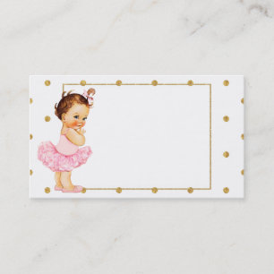 Visita Tarjeta de presentación para bebés princesas
