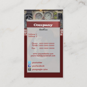 Visita Tarjeta de presentación para bomberos