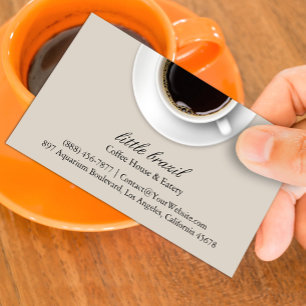 Visita Tarjeta de presentación para café