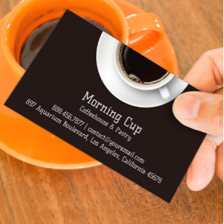 Visita Tarjeta de presentación para café