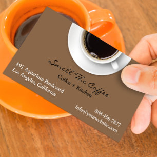 Visita Tarjeta de presentación para café