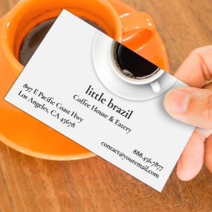 Visita Tarjeta de presentación para café