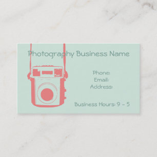 Visita Tarjeta de presentación para cámara de caña Girly 