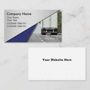 Visita Tarjeta de presentación para camiones