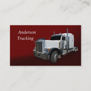 Visita Tarjeta de presentación para camiones White Semi