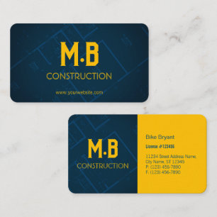 Visita Tarjeta de presentación para construcción/contrati