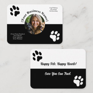 Visita Tarjeta de presentación para cuidado de mascotas e