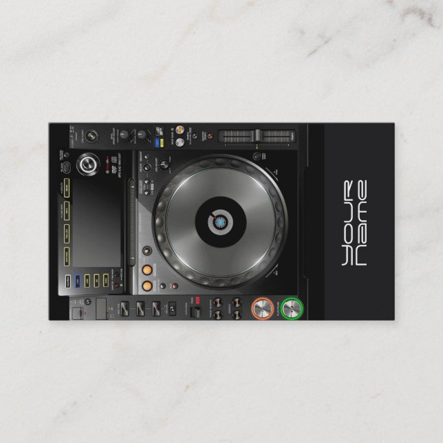 Visita Tarjeta de presentación para DJ (Anverso)