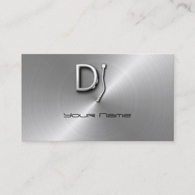 Visita Tarjeta de presentación para DJ (Anverso)