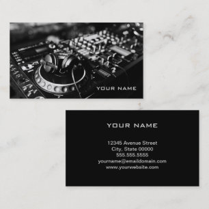 Visita Tarjeta de presentación para DJ