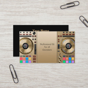 Visita Tarjeta de presentación para DJ