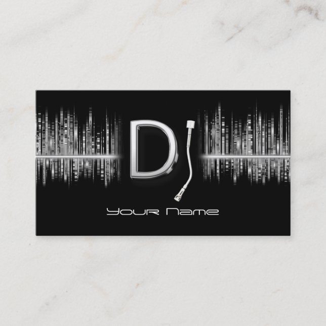 Visita Tarjeta de presentación para DJ (Anverso)