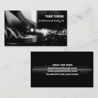 Tarjeta de presentación para DJ