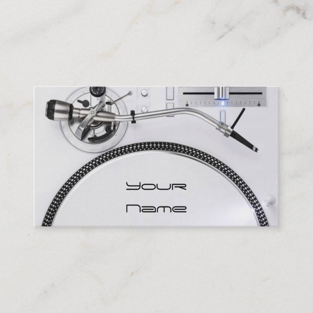 Visita Tarjeta de presentación para DJ (Anverso)