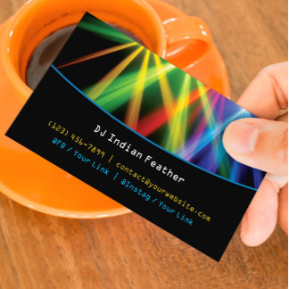 Visita Tarjeta de presentación para DJ