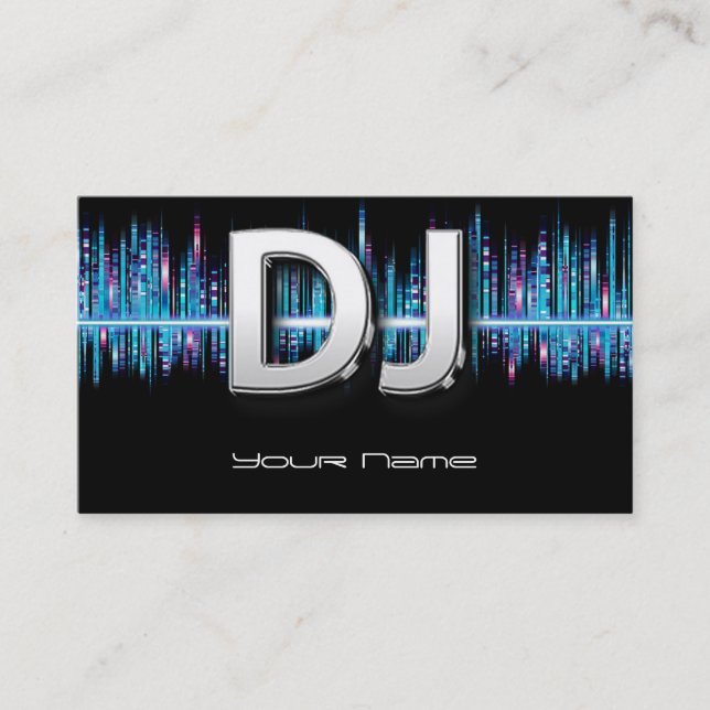 Visita Tarjeta de presentación para DJ (Anverso)