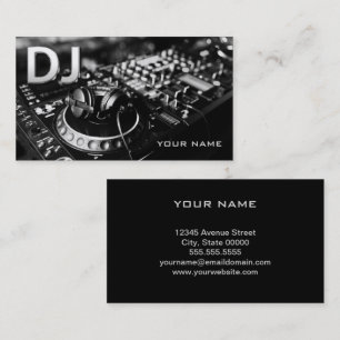 Visita Tarjeta de presentación para DJ