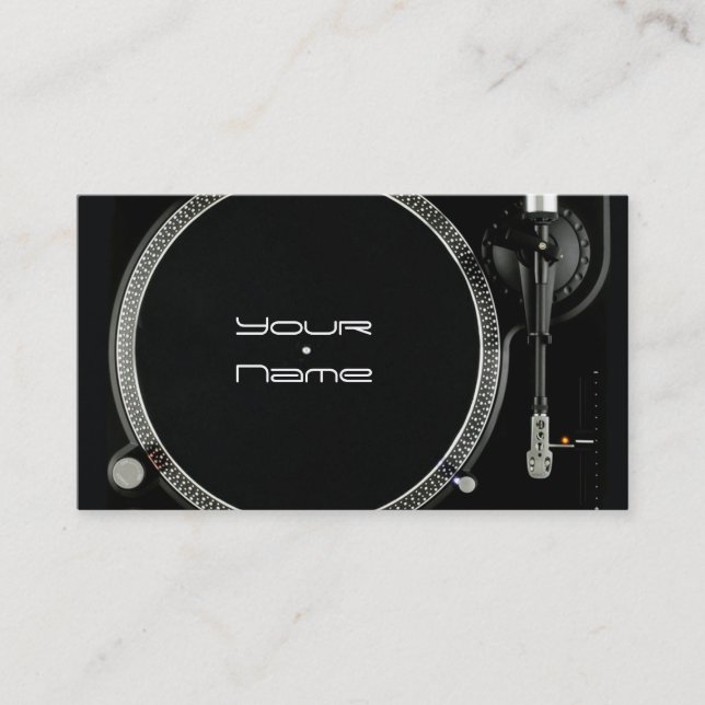 Visita Tarjeta de presentación para DJ (Anverso)