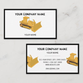 Visita Tarjeta de presentación para el contratista de bul