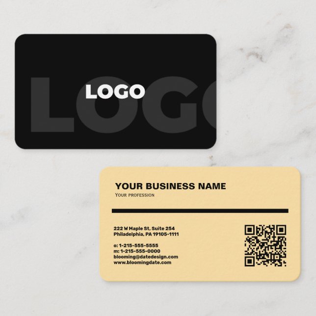 Visita Tarjeta de presentación para emprendedores (Anverso / Reverso)