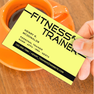 Visita Tarjeta de presentación para entrenadores de fitne