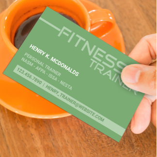 Visita Tarjeta de presentación para entrenadores de fitne
