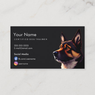 Visita Tarjeta de presentación para entrenadores de perro