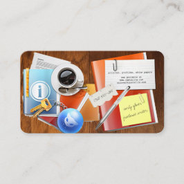 Visita tarjeta de presentación para escritores independie