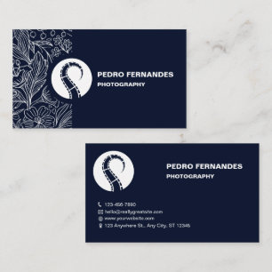 Visita Tarjeta de presentación para fotografía con motivo