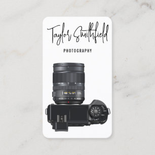 Visita Tarjeta de presentación para fotografía de cámara
