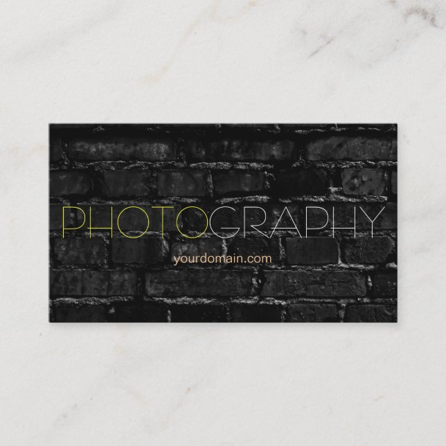 Visita Tarjeta de presentación para fotógrafo de pared de (Anverso)