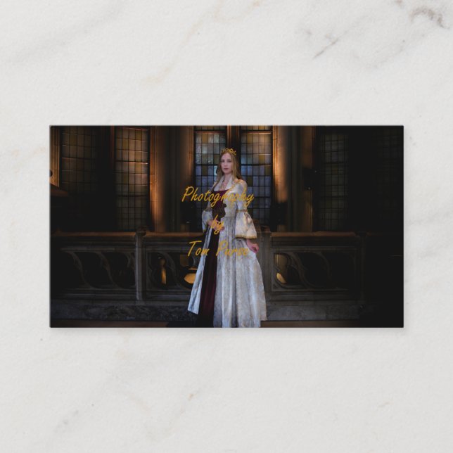 Visita Tarjeta de presentación para fotógrafos retratos (Anverso)