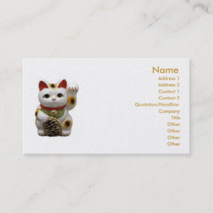 Visita Tarjeta de presentación para gatos con suerte