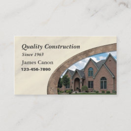 Visita Tarjeta de presentación para la construcción o la 