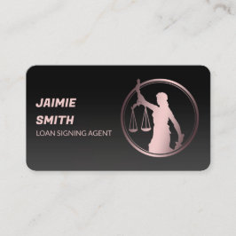 Visita Tarjeta de presentación para la firma del préstamo