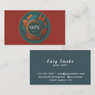 Visita Tarjeta de presentación para la tienda de Vape con