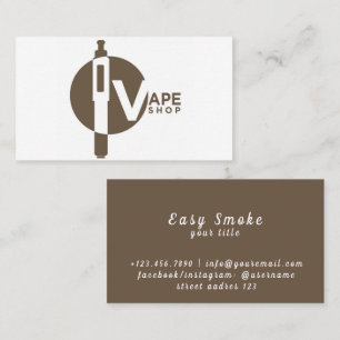 Visita Tarjeta de presentación para la tienda de Vape con