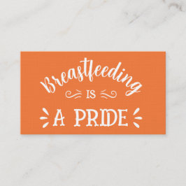 Visita Tarjeta de presentación para lactancia materna