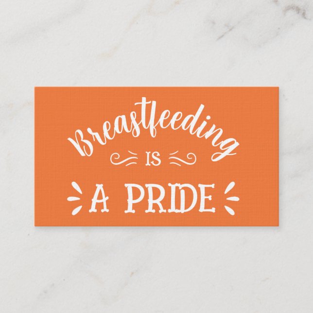 Visita Tarjeta de presentación para lactancia materna (Anverso)